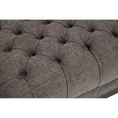 Montgomery Grey Button Footstool Image