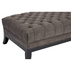 Montgomery Grey Button Footstool Image