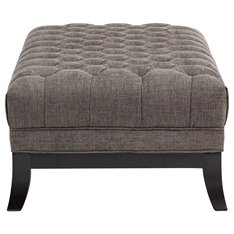 Montgomery Grey Button Footstool Image