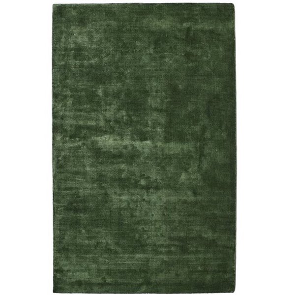 Moss Green Karma Silk Feel Rug