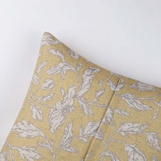 Mustard Leaf Cushion Image