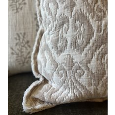 Natural Ikat Cotton Cushion Image