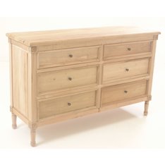 Natural Mahogany Double Chest of Drawers Image