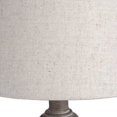 Natural Washed Lamp base with linen shade Image