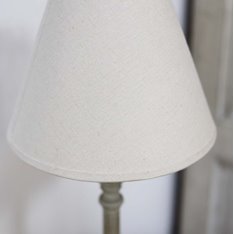 Natural Washed Lamp with Linen Shade Image