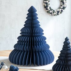 NAVY PAPER CHRISTMAS TREE Image