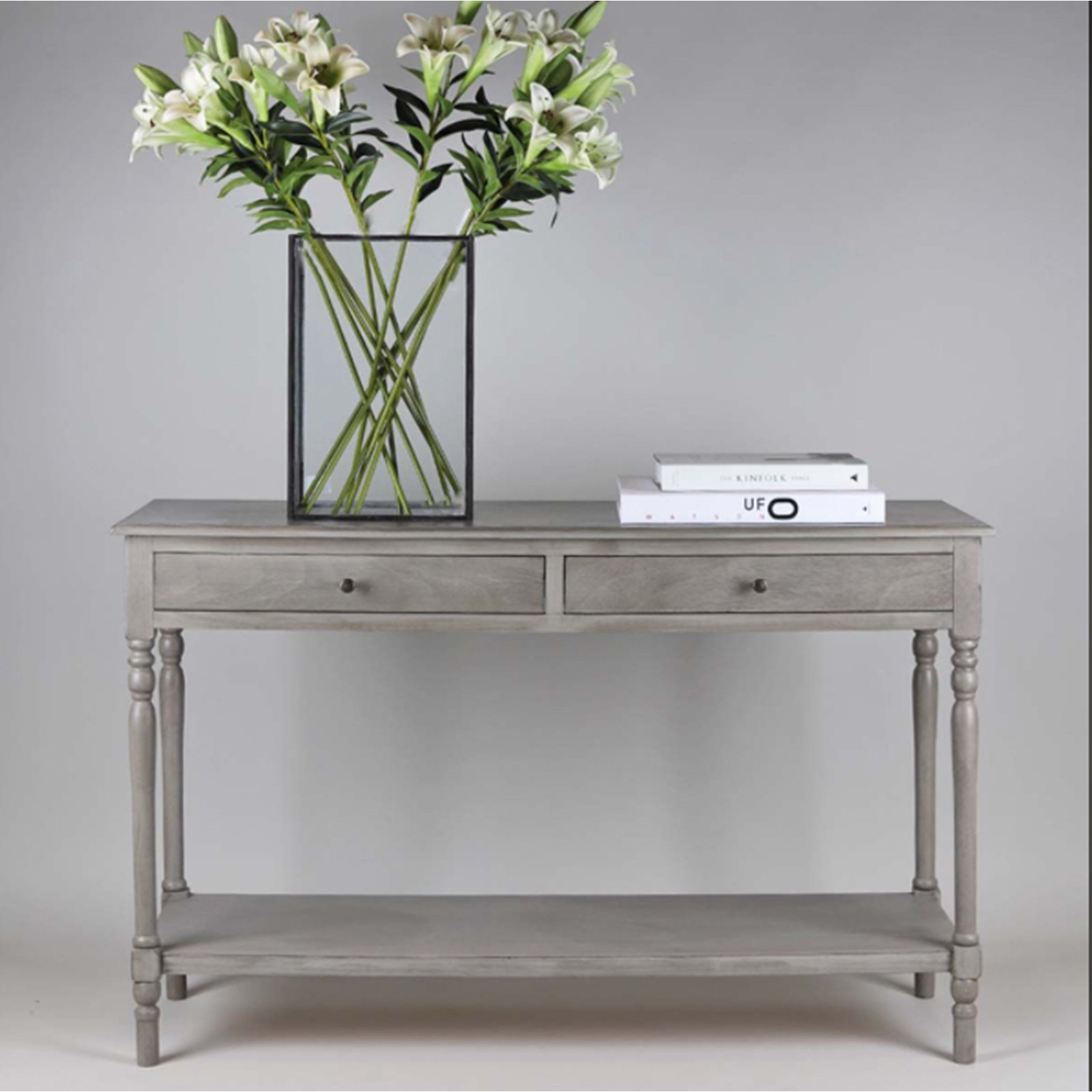 New England Grey Console Table Image