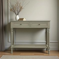 New England Taupe Console Table Image