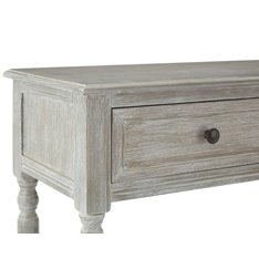 New England Washed Taupe Console Table  Image