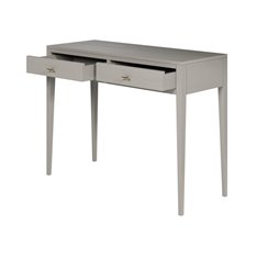 Oak 2 Drawer Grey Console Table  Image
