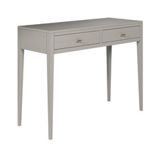 Oak 2 Drawer Grey Console Table  Image