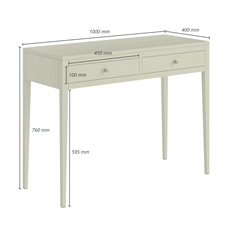 Sage Green 2 Drawer console table Image