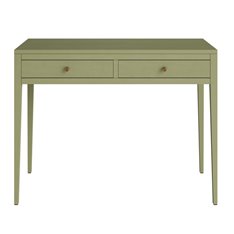 Sage Green 2 Drawer console table Image