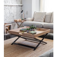 Oak and Beech Tray Coffee Table  Image