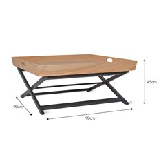 Oak and Beech Tray Coffee Table  Image