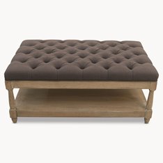 Oak and Charcoal button coffee table Image
