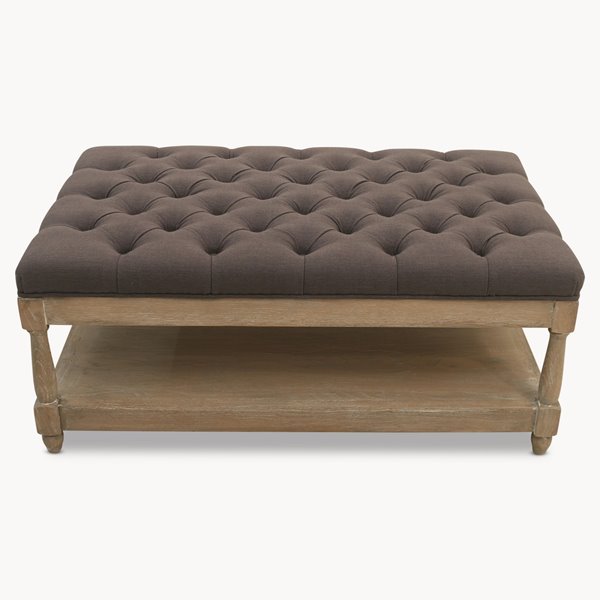 Oak and Charcoal button coffee table