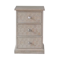 Oak Honeycomb Bedside cabinet Image