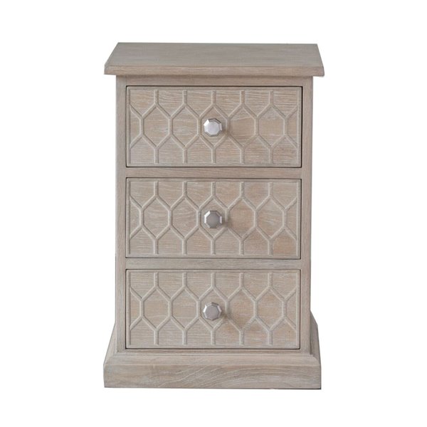 Oak Honeycomb Bedside cabinet