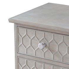 Oak Honeycomb Bedside cabinet Image