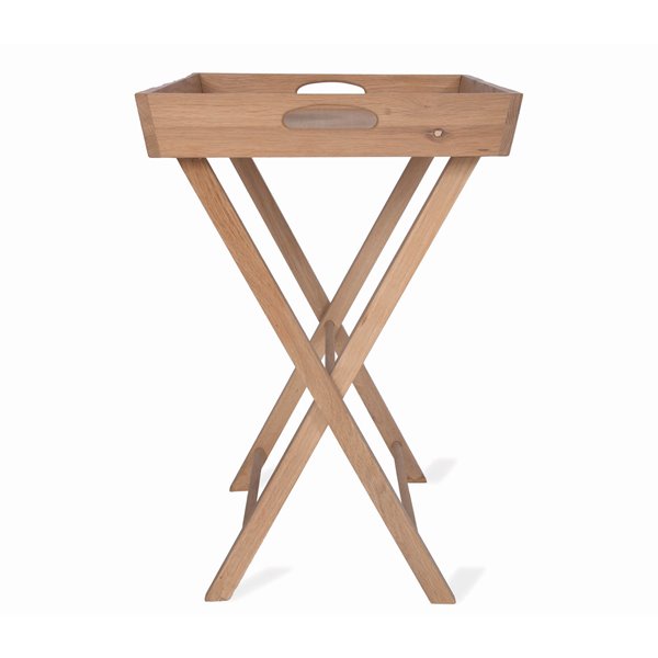 Oak Tray Side Table 