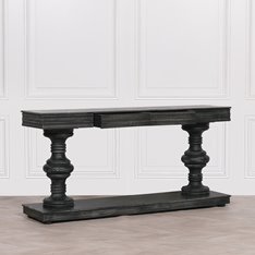 Oakley Black Washed Console Table Image