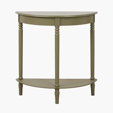 Olive Half Moon Console with Shelf  Image