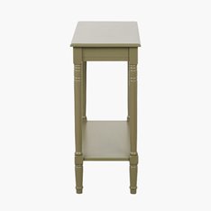Olive Solid Wood Console with Shelf   Image