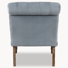 Onslow Bedroom Chair Dusky Blue Velvet Image