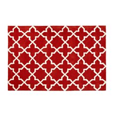 Onslow Orange & White Geometric Rug  Image
