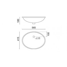 Oval Under Counter Basin Image
