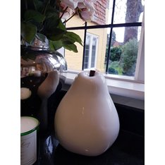 Oversized Ceramic White Pear Image