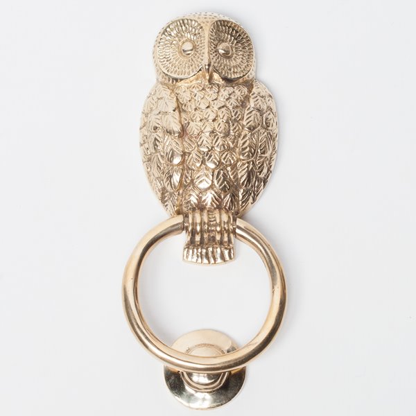 Owl Brass Door Knocker