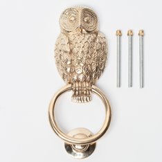 Owl Brass Door Knocker Image