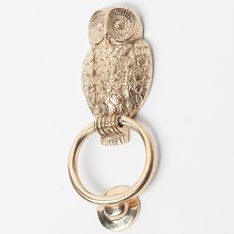 Owl Brass Door Knocker Image