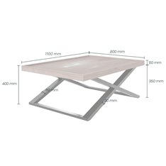Oxford Grey Oak Coffee Table  Image