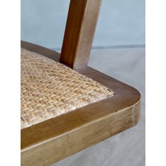 Oxford Rattan Swivel Office Chair  - Natural Image
