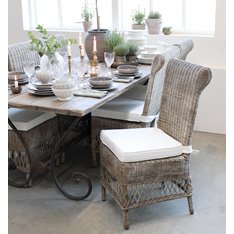 Oxford Wicker Dining Chair with Cushion  Image