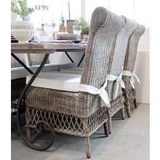 Oxford Wicker Dining Chair with Cushion  Image