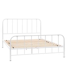 Padstow White Iron King Bed Image