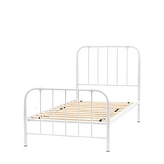 Padstow White Iron Single Bed Image