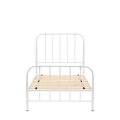 Padstow White Iron Single Bed Image