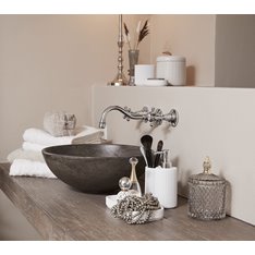 Pale Grey Glass storage Jar  Image