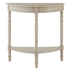 Pale Grey Half Moon Table  Image