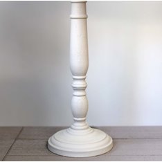 Pale Grey painted column Lamp Image