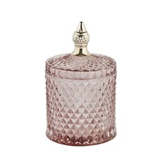 Pale Pink Glass storage Jar  Image