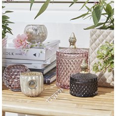 Pale Pink Glass storage Jar  Image