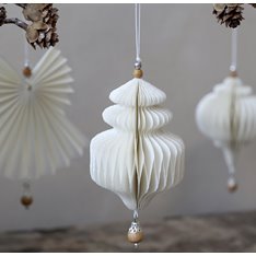 Paper Pearl Drop Christmas Decoration   Image