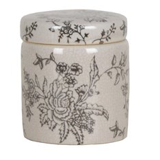 Petit Grey Foliage Lidded Pot Image