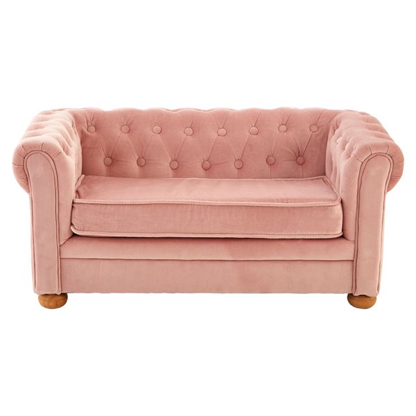 Pink Childs Chesterfield Sofa